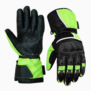 Winter Motorcycle Gloves | Warm Waterproof Leather Riding Gloves for Men