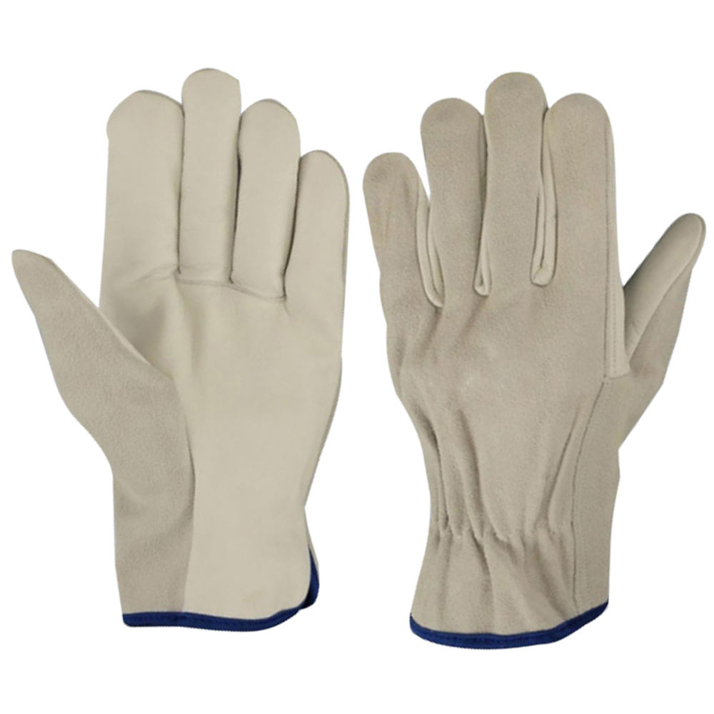 Custom Cowhide Leather Men Work Safety Gloves | Industrial Construction Driver Gloves - Image 5