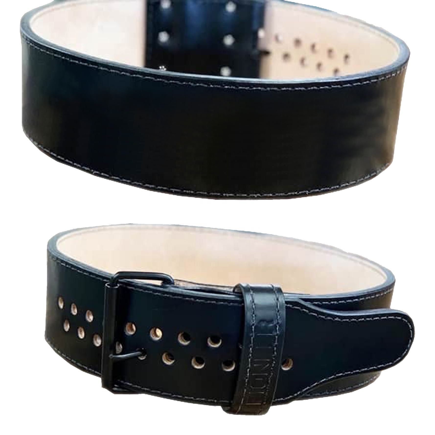100% Genuine Leather Powerlifting Belt for Gym & Strength Training
