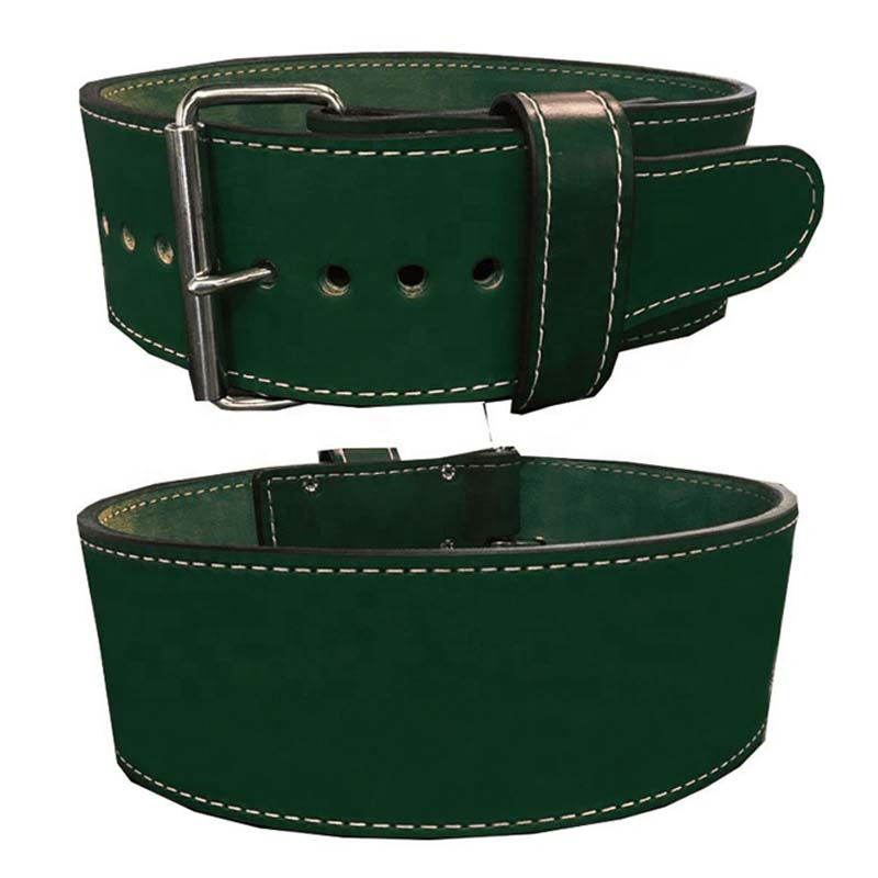 100% Genuine Leather Powerlifting Belt for Gym & Strength Training