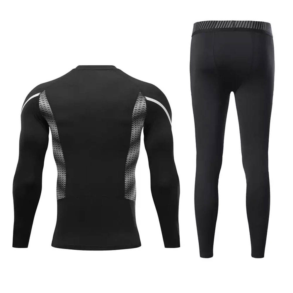 OEM Wholesale Custom Compression Sets | Lightweight Breathable Men Compression Suit - Image 2