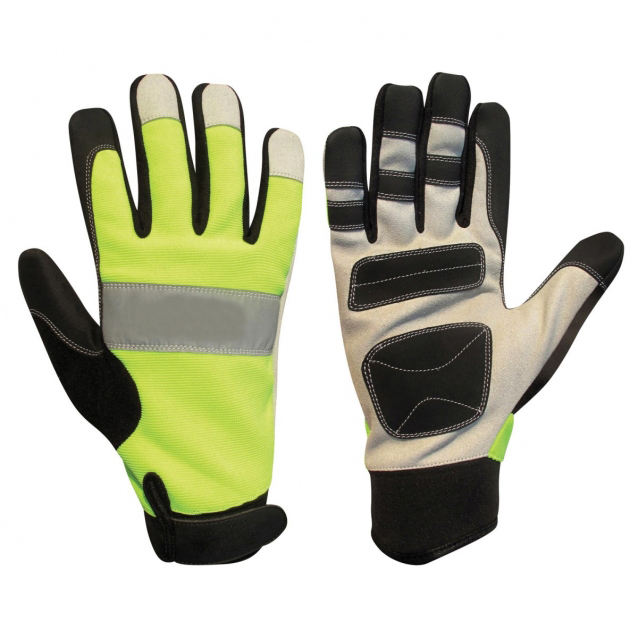 Heavy Duty Leather Mechanic Gloves for Industrial Work