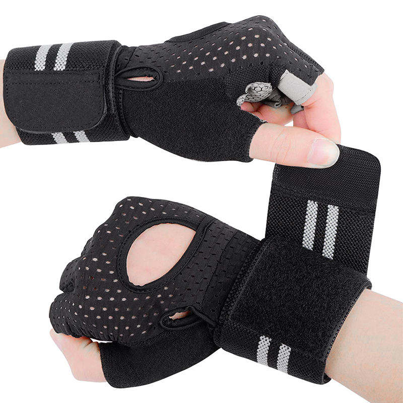 Leather Weight Lifting Gloves | Gym Workout & Fitness Training Gloves - Image 4