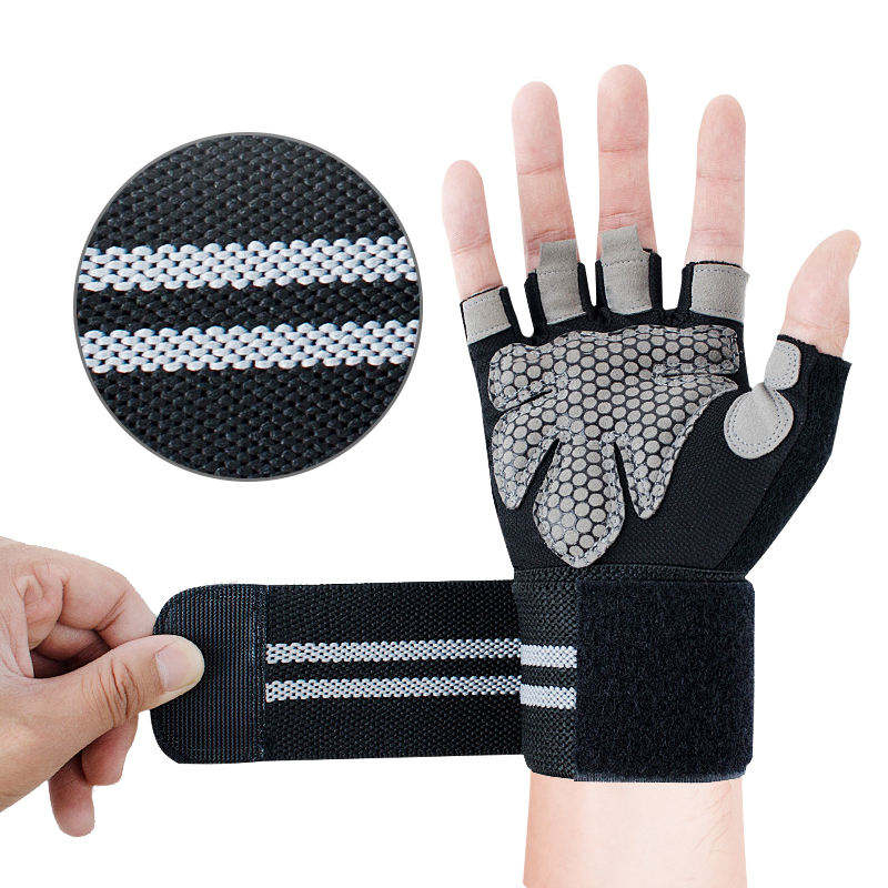 Leather Weight Lifting Gloves | Gym Workout & Fitness Training Gloves - Image 3