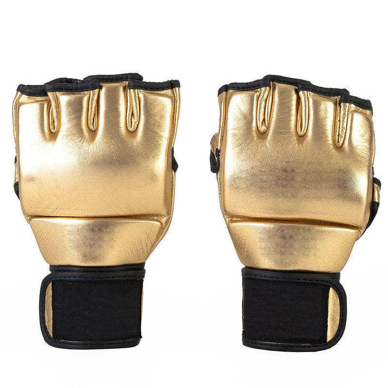 MMA Training Gloves | Professional Half Finger Leather Boxing Gloves - Image 5