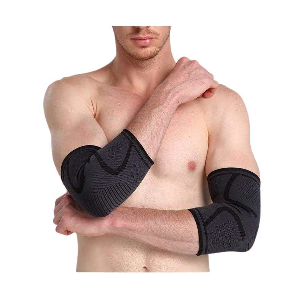 Reinforced Weightlifting Elbow Sleeves for Strength Training