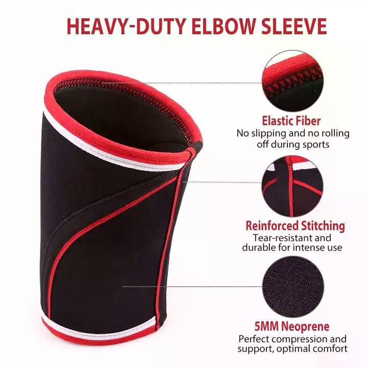 Weightlifting Elbow Sleeves USA | Reinforced Compression Support for Strength Training - Image 2